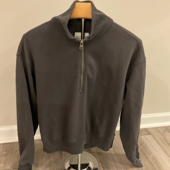 Abercrombie & Fitch Charcoal Zip-Up Sweater - Picture 1 of 5